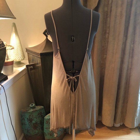 POL Washed Jersey Swing Dress/Tunic Beige Latte S and M - Picture 12 of 12